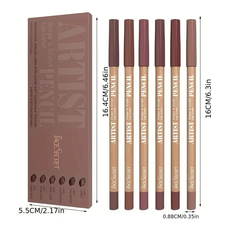 Lip Combo Kit Glinty Gloss Magic + Delineadores Nude Labios