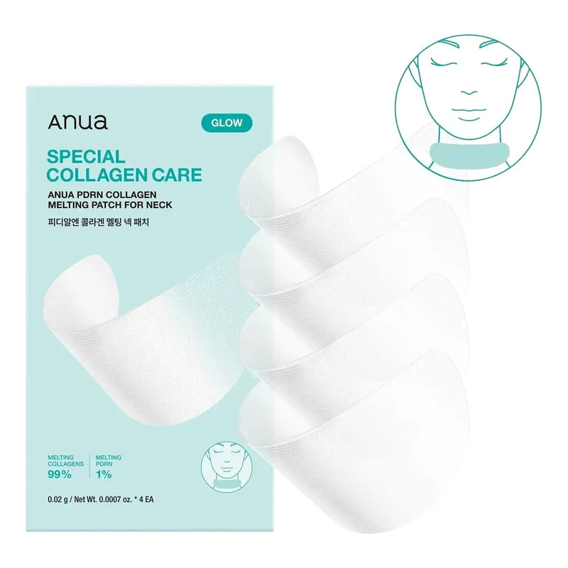 Anua Mascarilla Cuello Pdrn Colágeno Parche Derretido 4 Pzs Madura