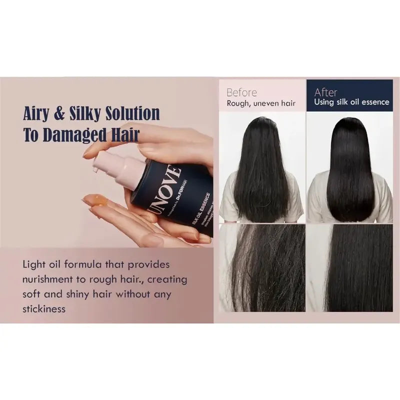 Unove Silica Coreana Cabello Seco Reparación Puntas 2 Pzs
