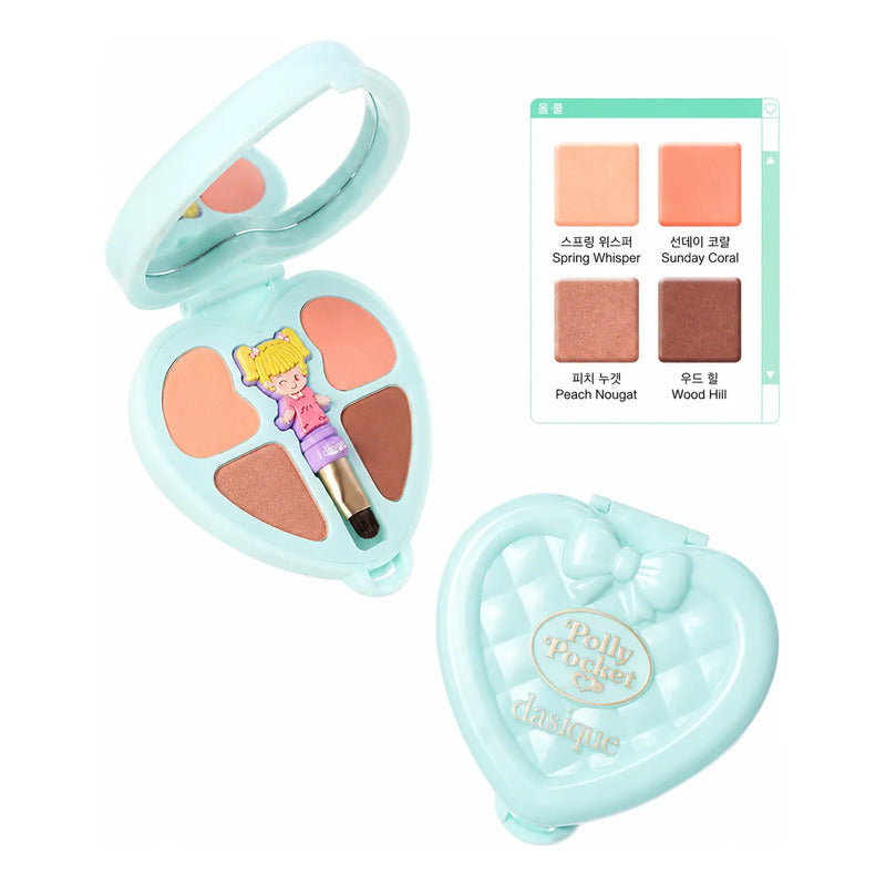 Sombras Ojos Coreanas Dasique Polly Pocket Edición Limitada 02 Picnic Coral