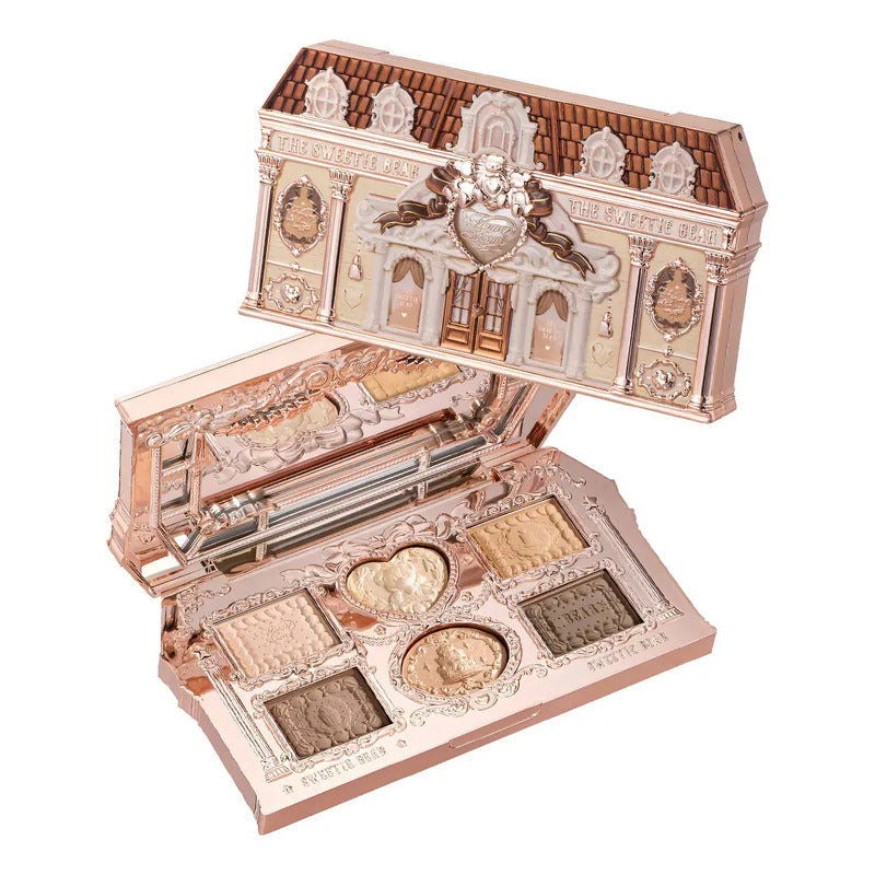 Flower Knows Maquillaje Sombras de 6 colores Colección Sweetie Bear Color 01 Buttery Croissant