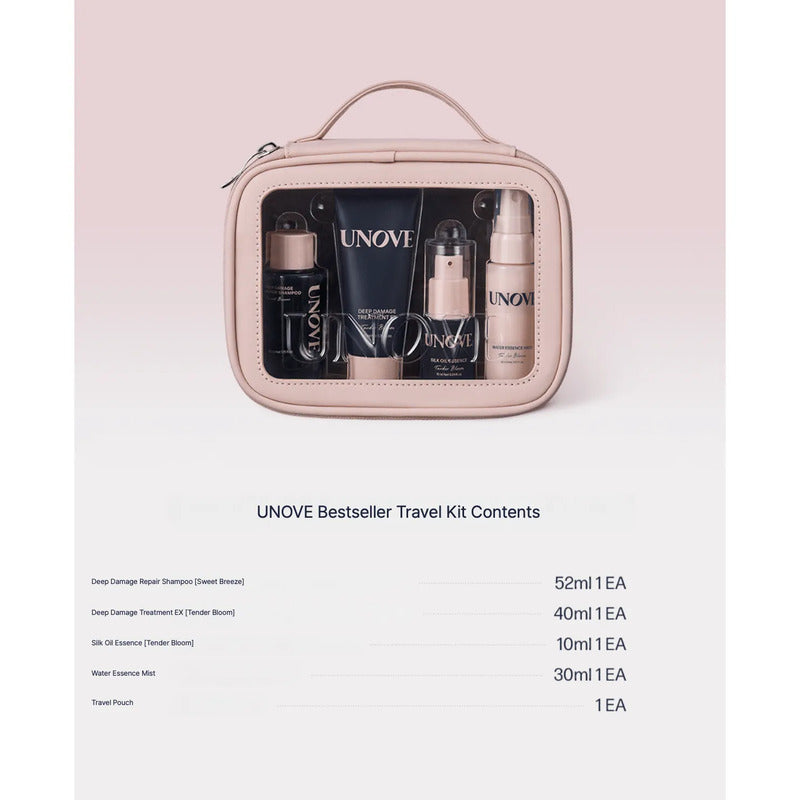Cuidado Cabello Kit Viaje Unove 5 Pzs Nutrición Original