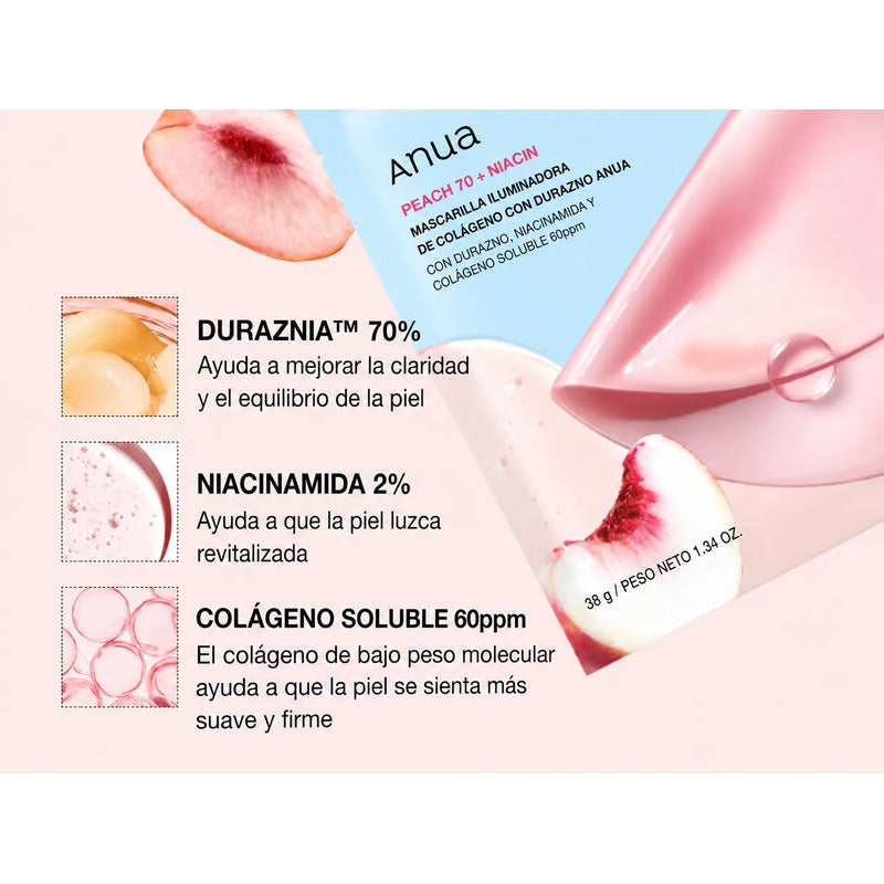 Anua Set Mascarillas Coreanas 5 Pzs Regalo Glass Skin Glowup Normal
