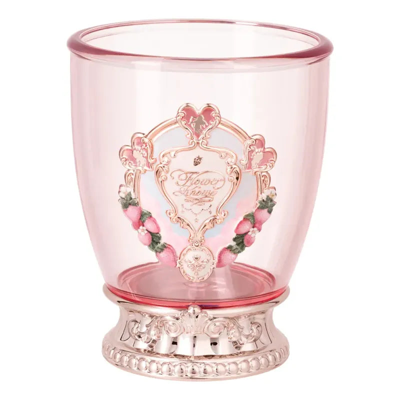 Vaso Cosmetiquero Flower Knows Aniversario Original Limitada Rosa Con Base Rosada Metálica