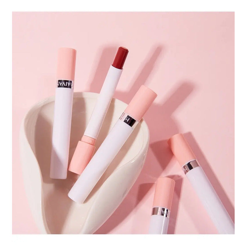 Set Labiales Portables Cajetilla Tintas Rojos Tinta Original