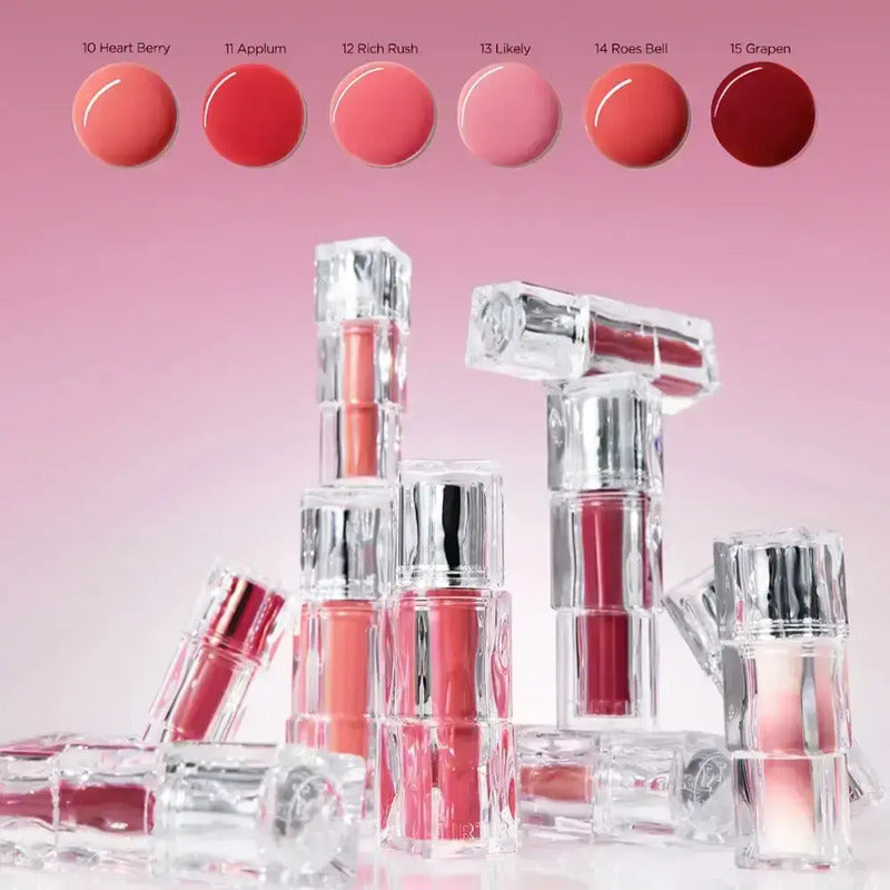 Set Maquillaje Labios Tirtir Tinta+ Gloss Coreano Glinty 2pz