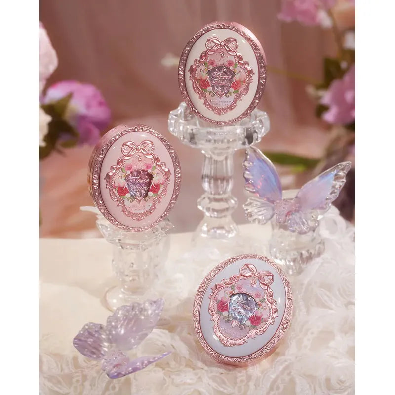 Set Flower Knows Original Kit Maquillaje Asiático Rosa 4 Pzs