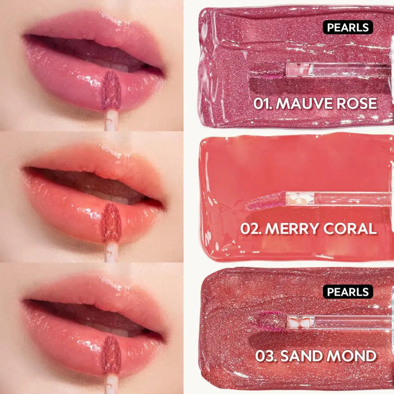 Set Maquillaje Labios Tirtir Tinta+ Gloss Coreano Glinty 2pz