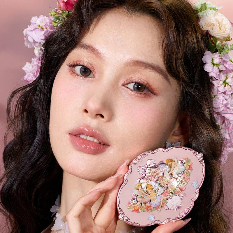 Set Flower Knows Original Kit Maquillaje Asiático Rosa 4 Pzs