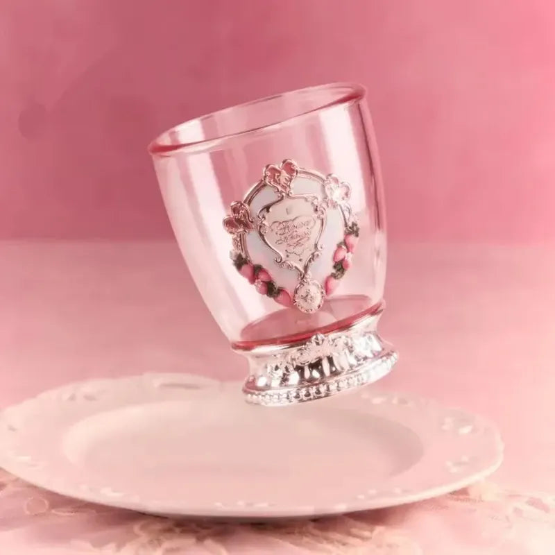Vaso Cosmetiquero Flower Knows Aniversario Limitada Rosa Con Base Rosada Metálica