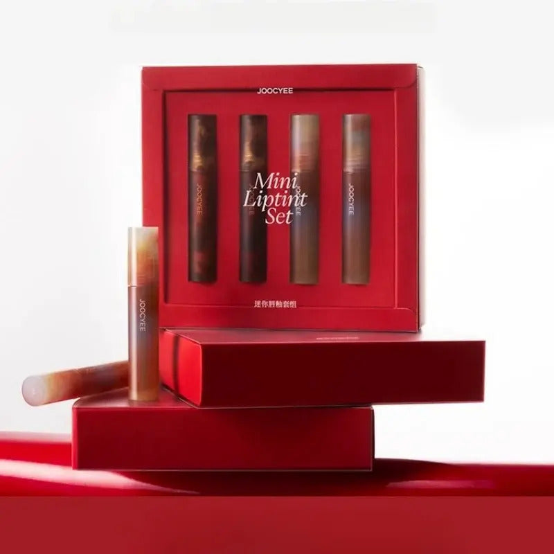 Kit De Tintas Mini 4 Pzs Cbeauty Original Maquillaje Labios