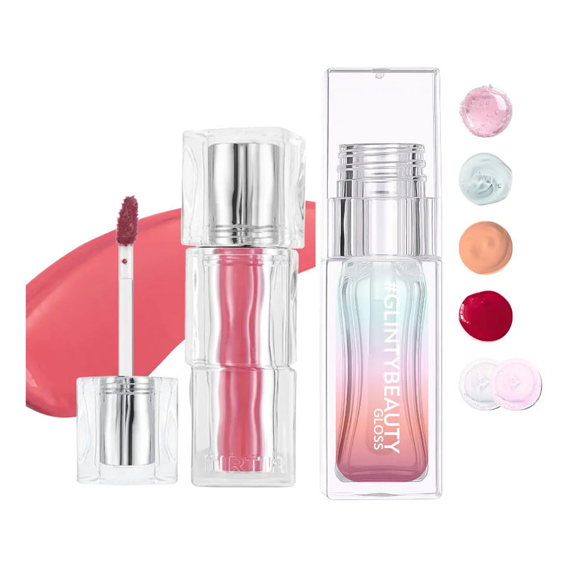 Set Maquillaje Labios Tirtir Tinta+ Gloss Coreano Glinty 2pz