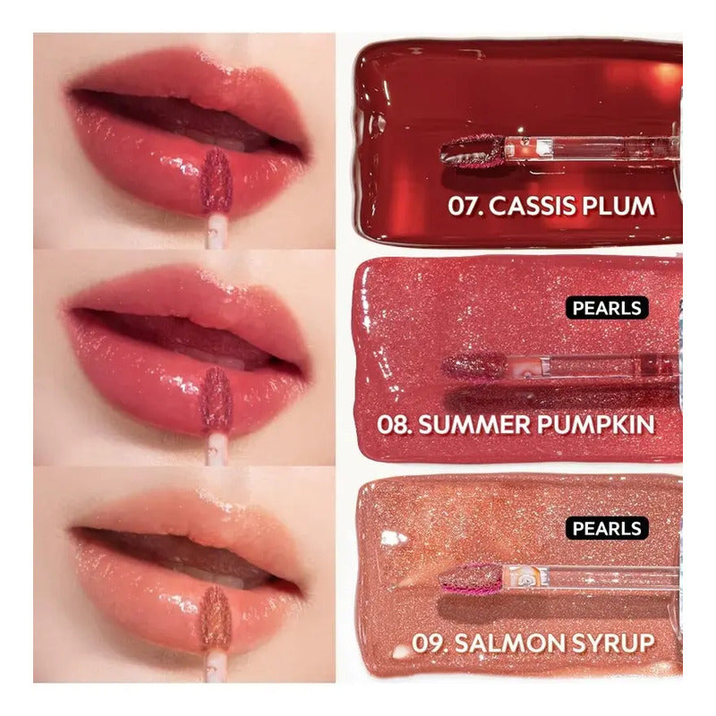 Set Maquillaje Labios Tirtir Tinta+ Gloss Coreano Glinty 2pz