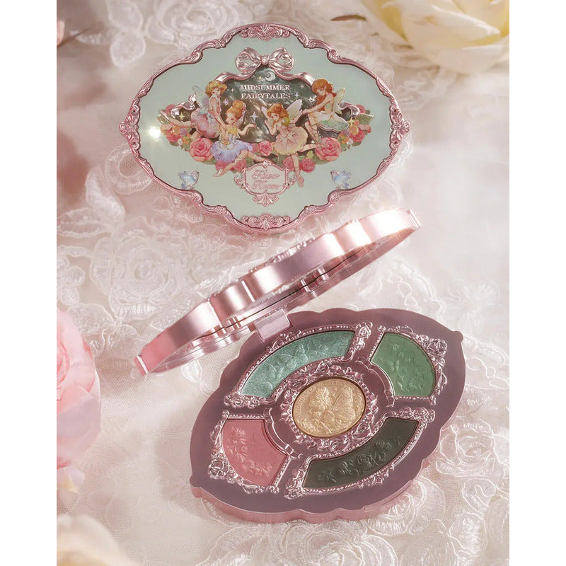 Set Flower Knows Original Kit Maquillaje Asiático Rosa 4 Pzs