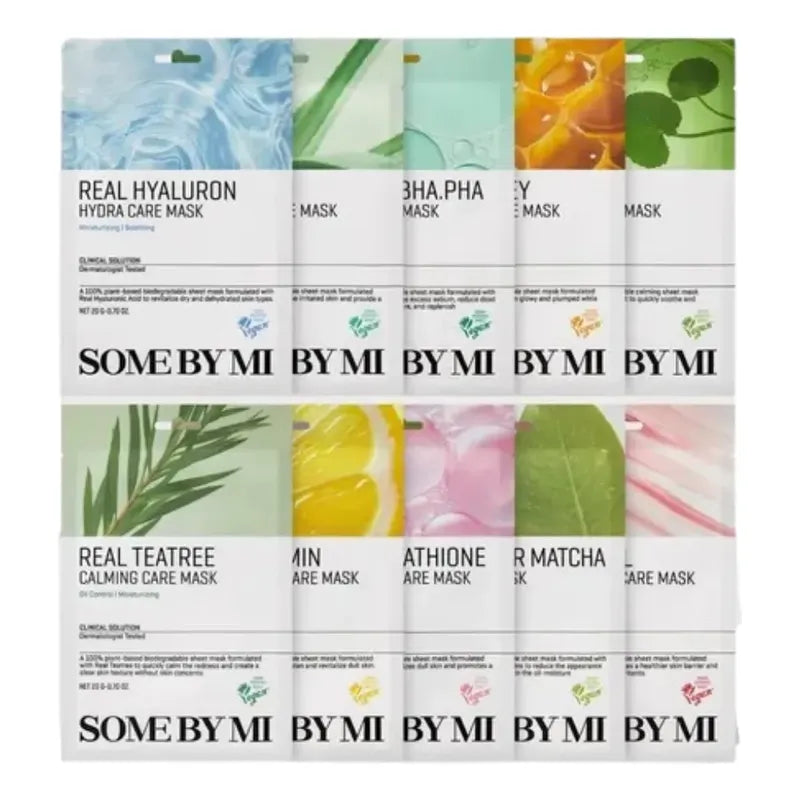 Set Mascarillas Coreanas 10 Pzs Skincare Original Variadas Todo Tipo De Piel