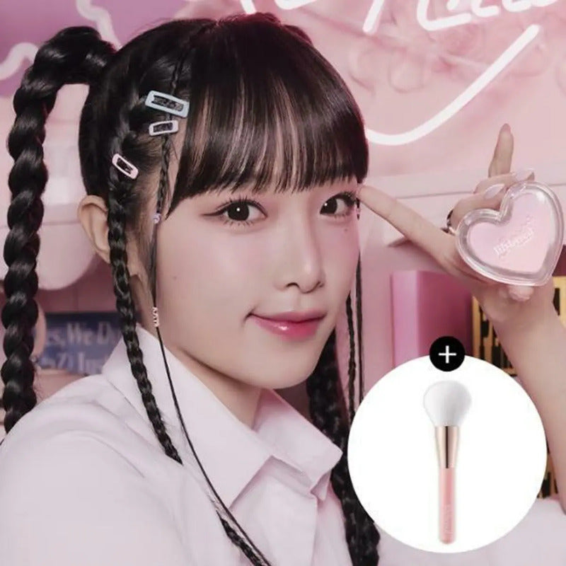 Rubor Maquillaje Coreano Original Douyin + Brocha Set Suave Peach Blur