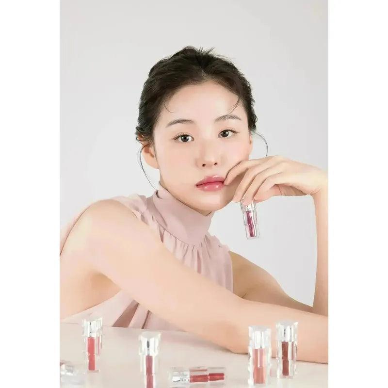 Set Maquillaje Labios Tirtir Tinta+ Gloss Coreano Glinty 2pz