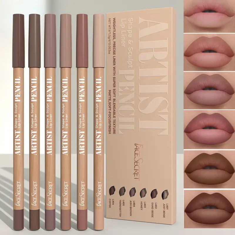 Lip Combo Kit Glinty Gloss Magic + Delineadores Nude Labios