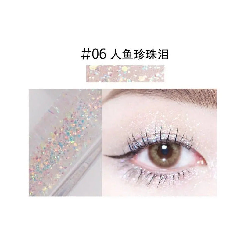 Sombra Glitter Lip Gloss Coreano Multiuso Brillos Extra Fino Splash Love