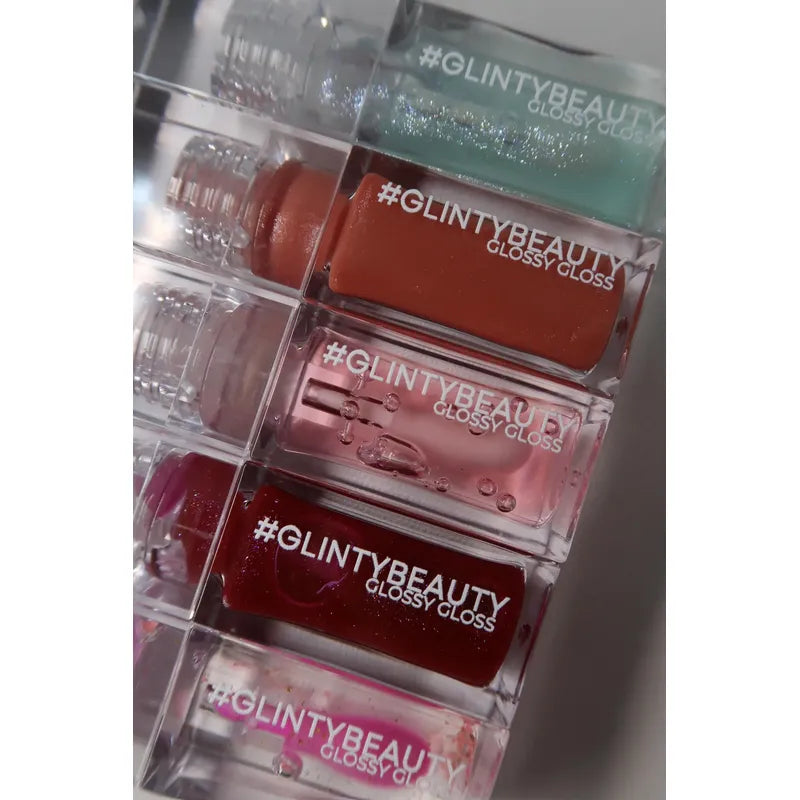 Set Lip Oil Glossy + Gorra Tejida Algodón Glinty Girl Club Gris Unisex