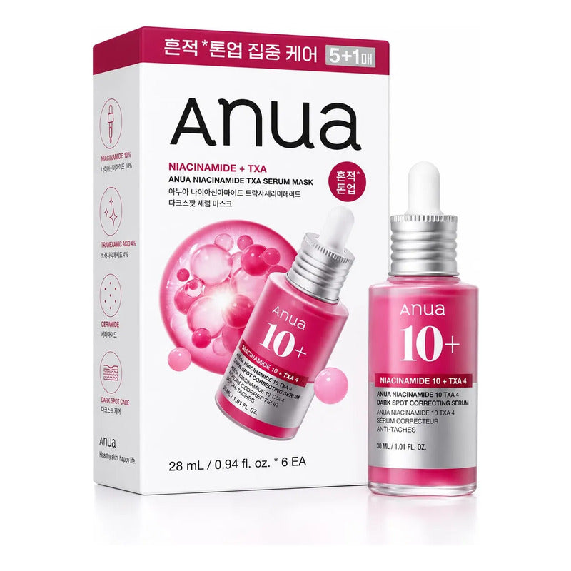 Anua Set Mascarillas Coreanas 5 Pzs Regalo Glass Skin Glowup Acneica