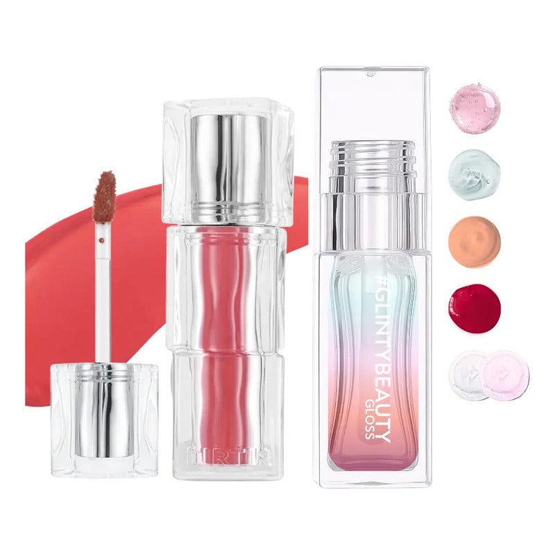 Set Maquillaje Labios Tirtir Tinta+ Gloss Coreano Glinty 2pz