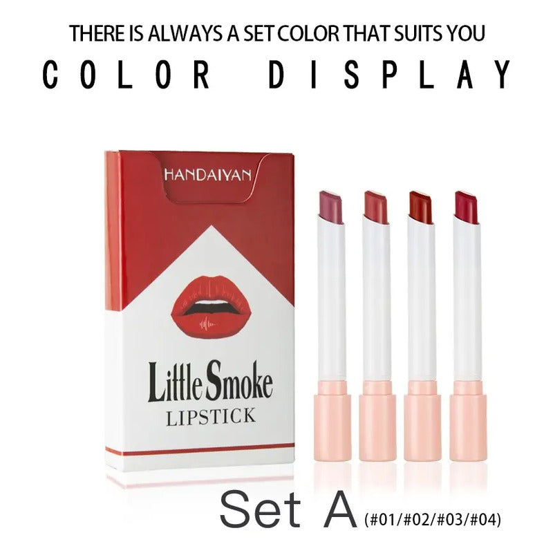 Set Labiales Portables Cajetilla Tintas Rojos Tinta Original