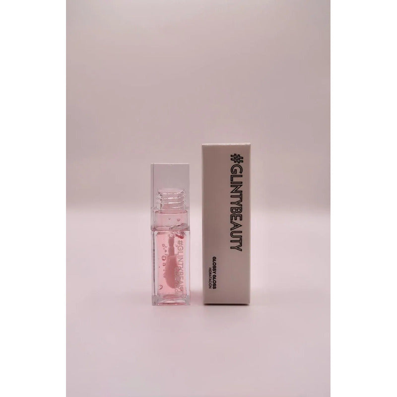 Set Lip Oil Glossy + Gorra Tejida Algodón Glinty Girl Club Gris Unisex