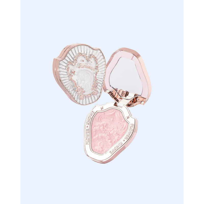 Flower Knows Rubor Blush Polvo Maquillaje Douyin Tono Del Maquillaje 01 Snowy Pearl