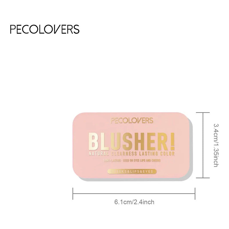 Set Blush 3 Pzs. Rubor Portable 3 Tonos Hidratante Multiusos Set 1 Rojo Rosa Nude