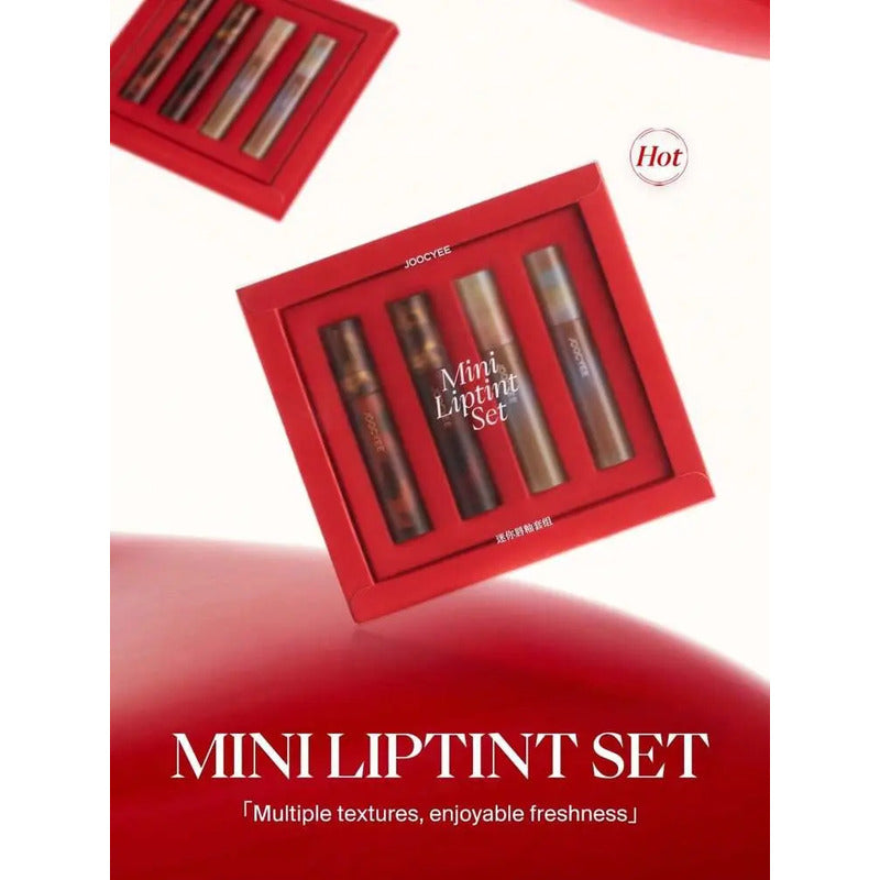 Kit De Tintas Mini 4 Pzs Cbeauty Original Maquillaje Labios