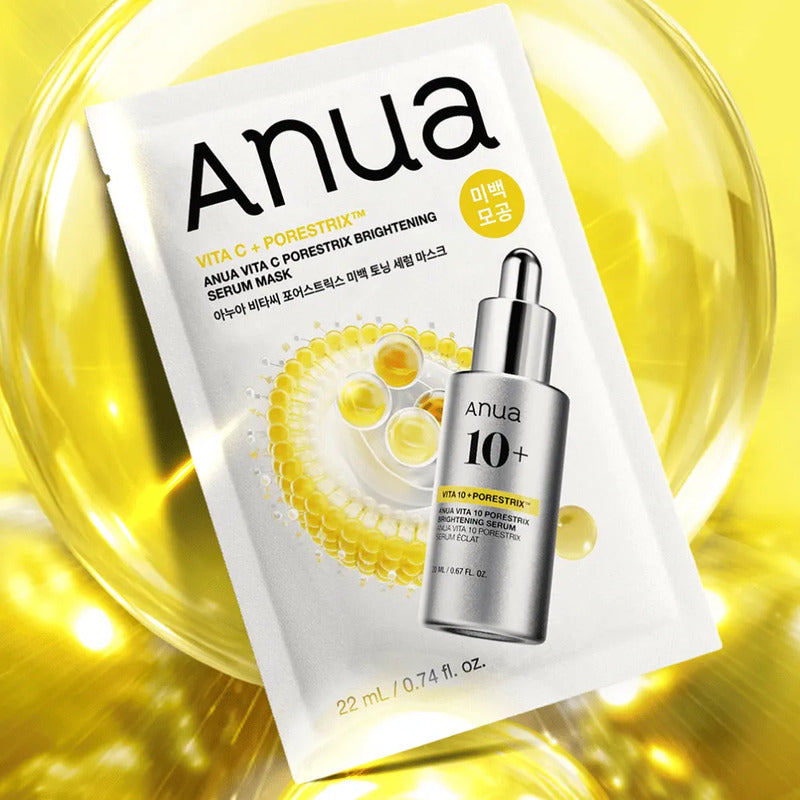 Anua Set Mascarillas Coreanas 5 Pzs Regalo Glass Skin Glowup Seca