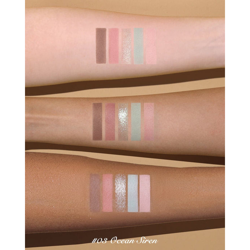 Paleta De Sombras 5 Tonos Flower Knows Nude Original Kawaii