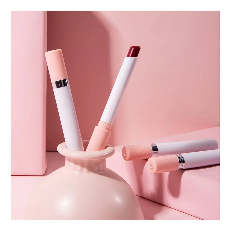 Set Labiales Portables Cajetilla Tintas Rojos Tinta Original