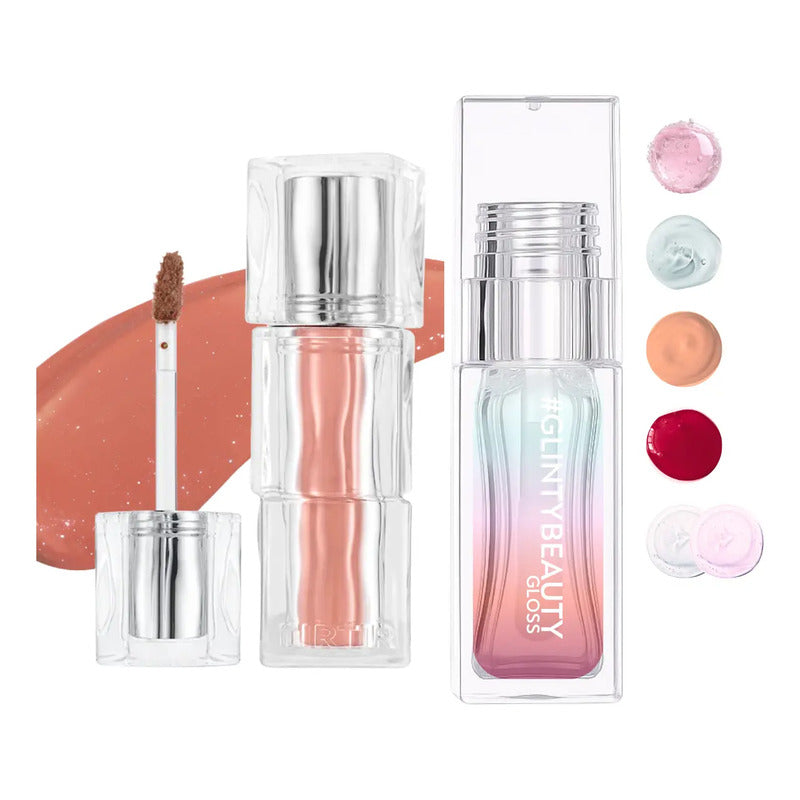Set Maquillaje Labios Tirtir Tinta+ Gloss Coreano Glinty 2pz