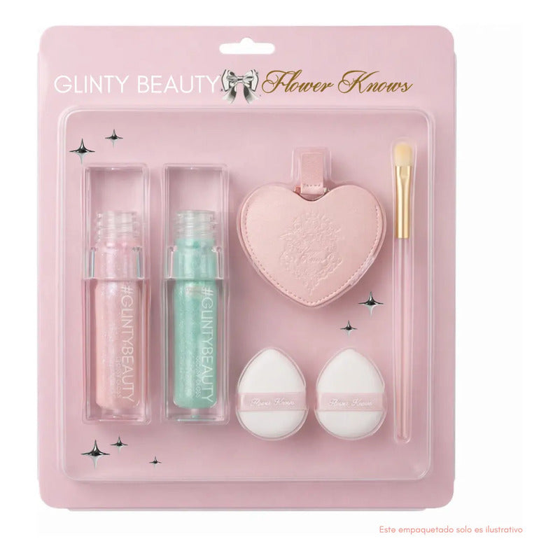 Set Glinty Beauty Flower Knows 2 Lipoil Volumen 3 Accesorios