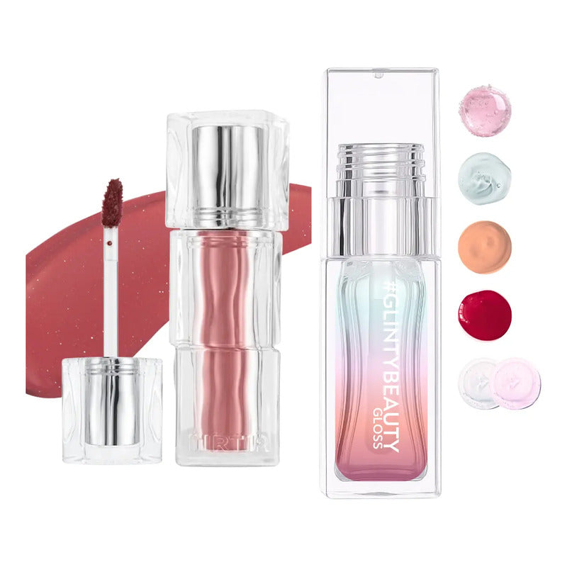 Set Maquillaje Labios Tirtir Tinta+ Gloss Coreano Glinty 2pz