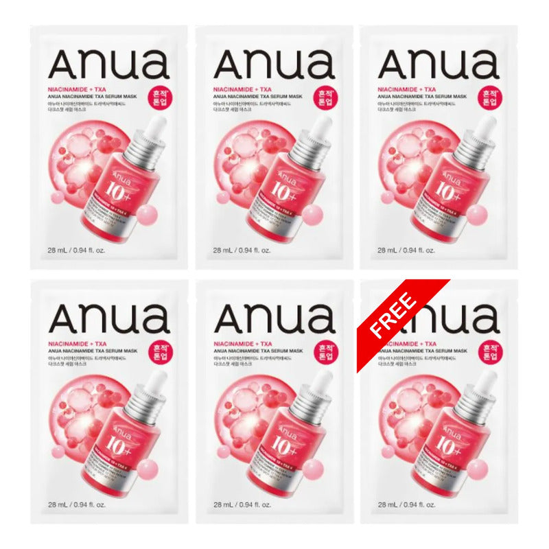 Anua Set Mascarillas Coreanas 5 Pzs Regalo Glass Skin Glowup Acneica