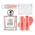 Kit De Viaje Glinty 4pzs Agua De Rosas+gloss+jelly Multiusos