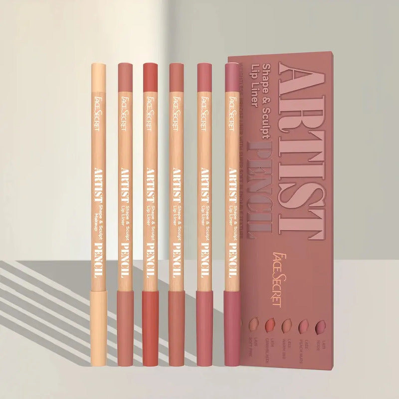 Lip Combo Kit Glinty Gloss Magic + Delineadores Nude Labios