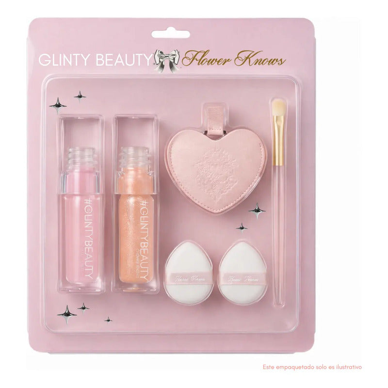Set Glinty Beauty Flower Knows 2 Lipoil Volumen 3 Accesorios