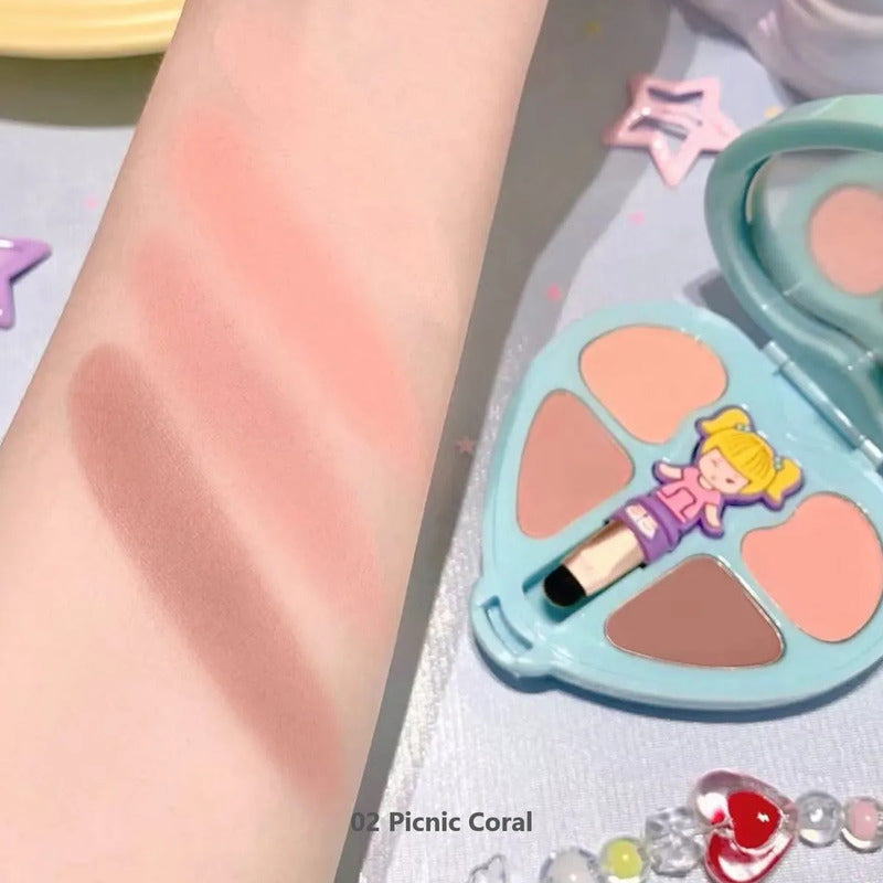 Sombras Ojos Coreanas Dasique Polly Pocket Edición Limitada 02 Picnic Coral