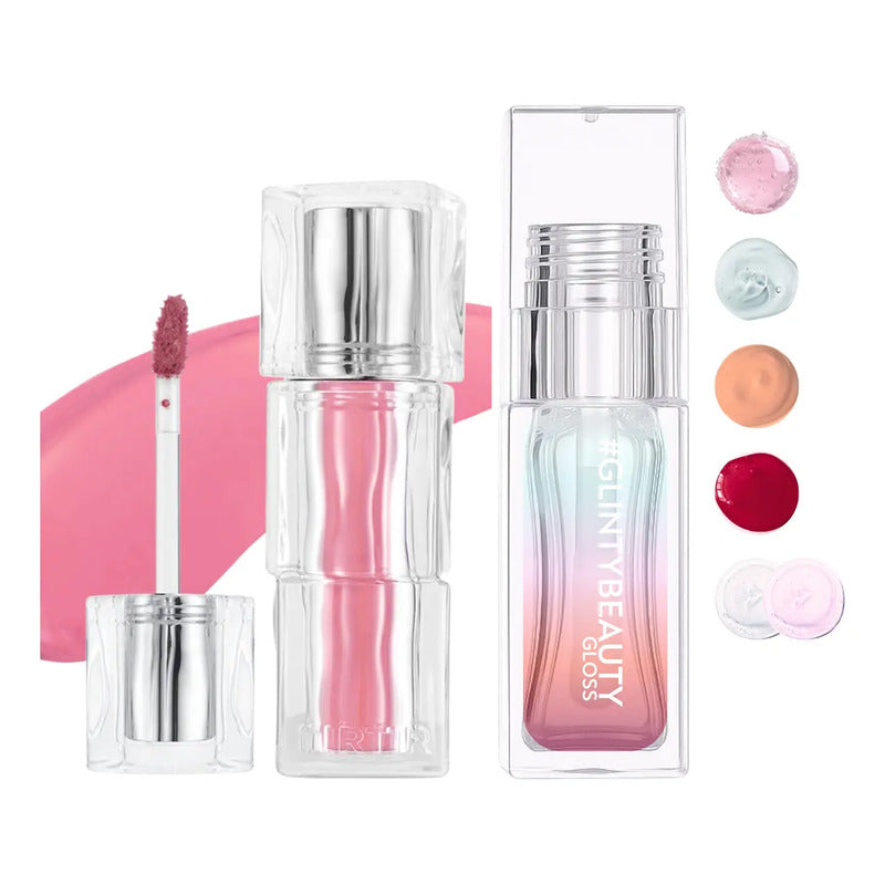 Set Maquillaje Labios Tirtir Tinta+ Gloss Coreano Glinty 2pz
