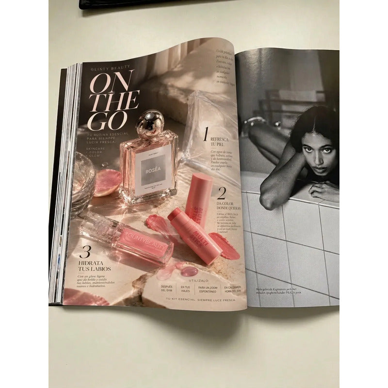 Kit De Viaje Glinty 4pzs Agua De Rosas+gloss+jelly Multiusos