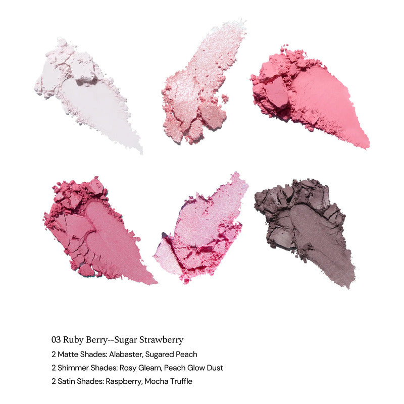 Paleta De Sombras 5 Tonos Flower Knows Nude Original Kawaii
