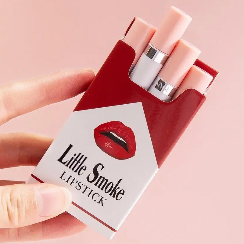 Set Labiales Portables Cajetilla Tintas Rojos Tinta Original