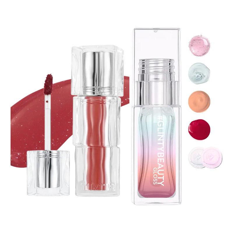 Set Maquillaje Labios Tirtir Tinta+ Gloss Coreano Glinty 2pz