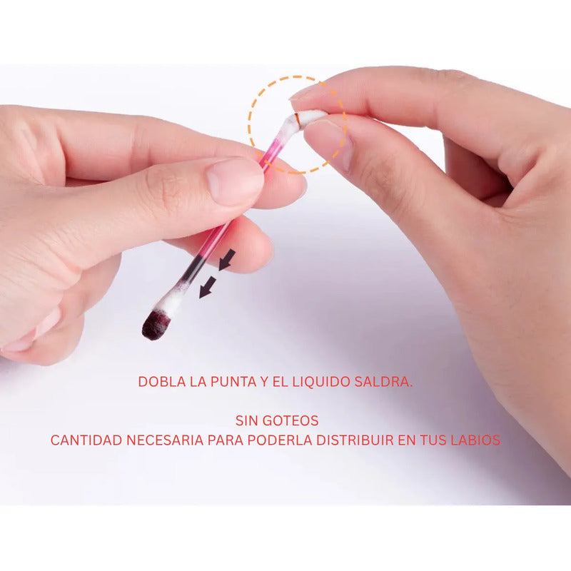 Set Labiales Portables Cajetilla Tintas Rojos Tinta Original