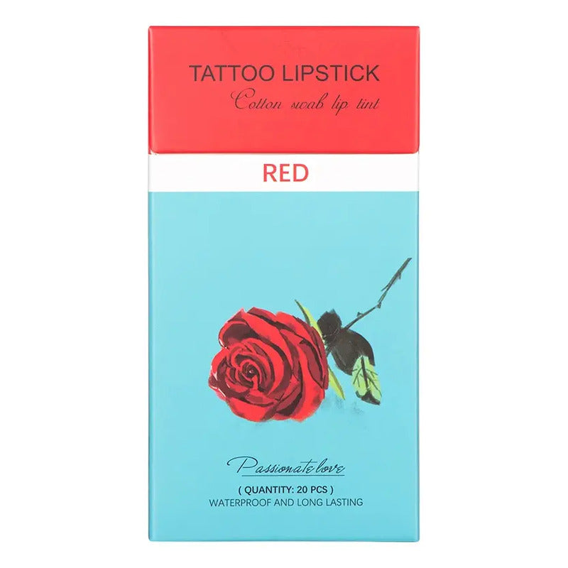 Set Labiales Portables Cajetilla Tintas Rojos Tinta Original