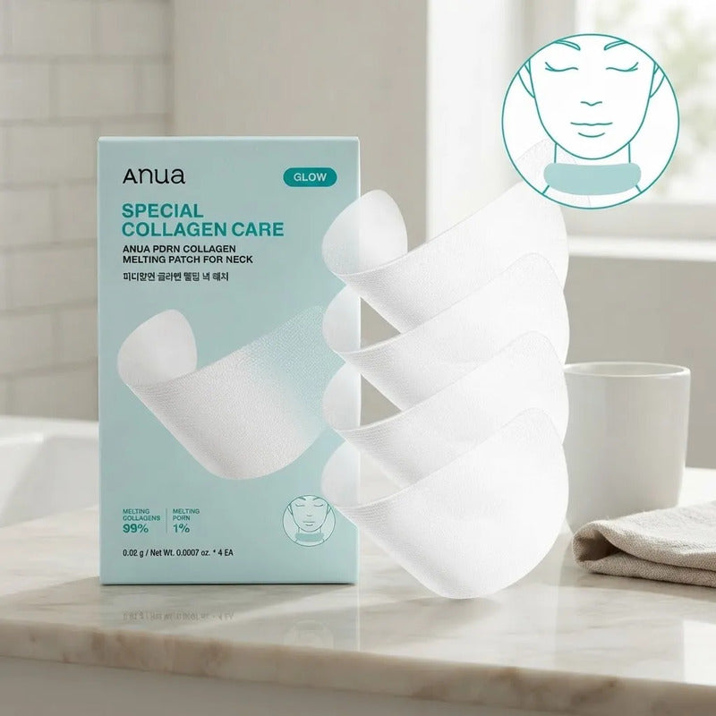 Anua Mascarilla Cuello Pdrn Colágeno Parche Derretido 4 Pzs Madura